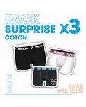 SURPRISE PACKAGE OF 3 COTTON MEN'S BOXERS